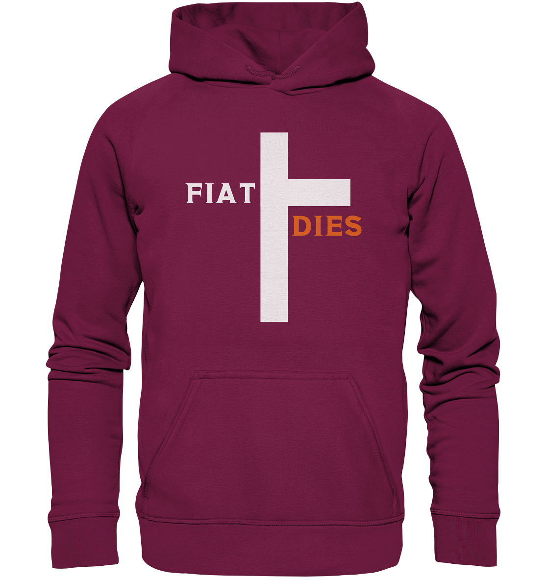 FIAT DIES (weiss / orange) - Ladies Collection - Basic Unisex Hoodie