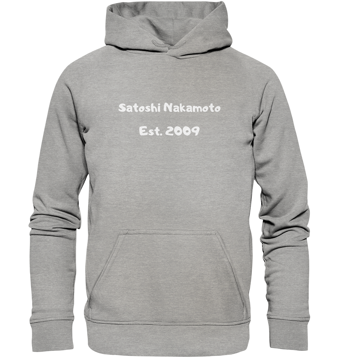 Satoshi Nakamoto Est. 2009 (Signatur pur) - Basic Unisex Hoodie