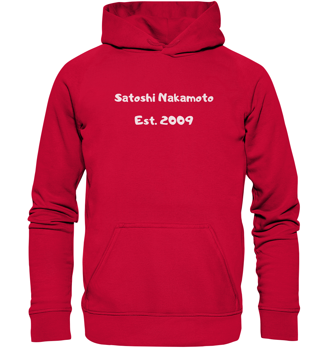 SATOSHI NAKAMOTO Est. 2009 (Signatur pur) - LADIES COLLECTION 21% automat. Rabatt bis zum Halving 2024   - Basic Unisex Hoodie