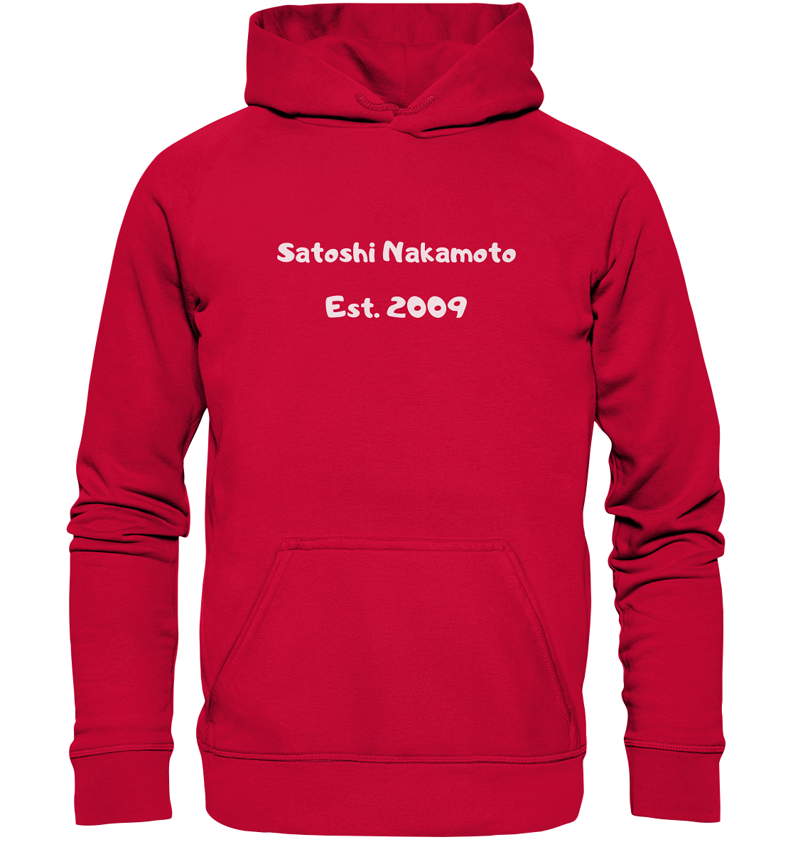 Satoshi Nakamoto Est. 2009 (Signatur pur) - Basic Unisex Hoodie