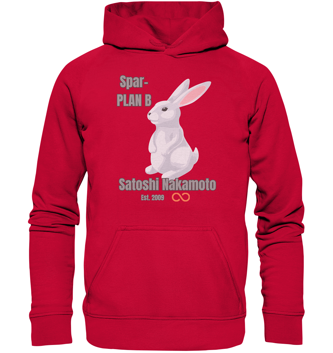 Spar-PLAN B SATOSHI NAKAMOTO Est. 2009 (unendlich) - LADIES COLLECTION 21% automat. Rabatt bis zum Halving 2024  - Basic Unisex Hoodie