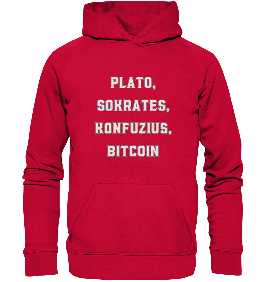 PLATO, SOKRATES, KONFUZIUS, BITCOIN  - Basic Unisex Hoodie