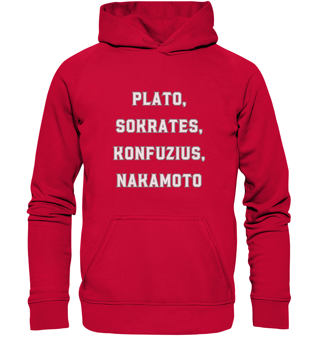 PLATO, SOKRATES, KONFUZIUS, NAKAMOTO  - Basic Unisex Hoodie