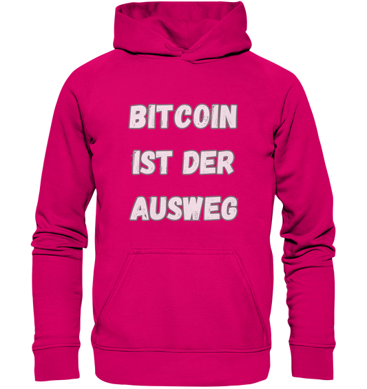 BITCOIN IST DER AUSWEG - LADIES COLLECTION 21% automat. Rabatt bis zum Halving 2024  - Basic Unisex Hoodie