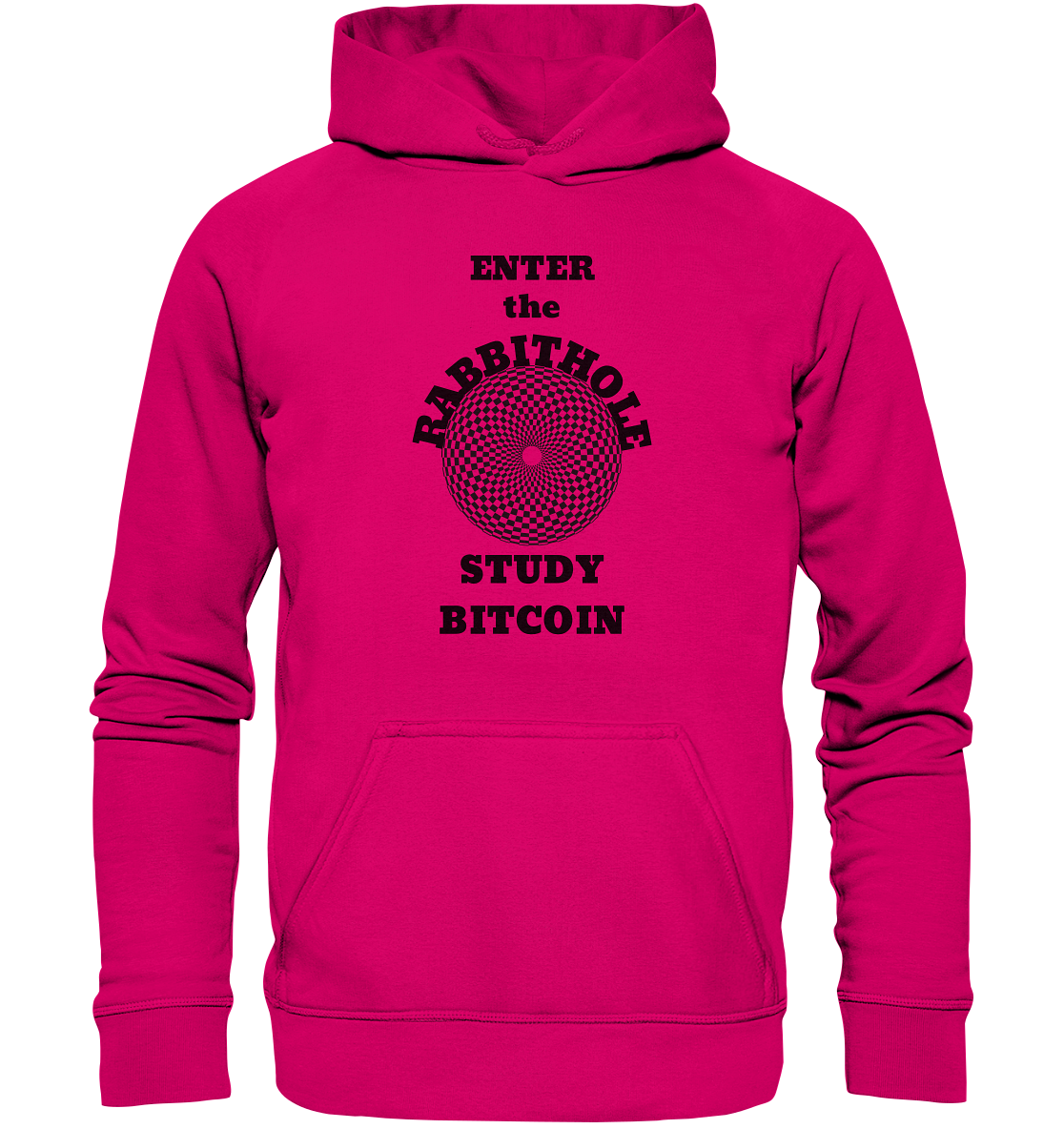 ENTER the RABBITHOLE - STUDY BITCOIN # Ladies Collection 21% Rabatt bis zum Halving 2024  - Basic Unisex Hoodie