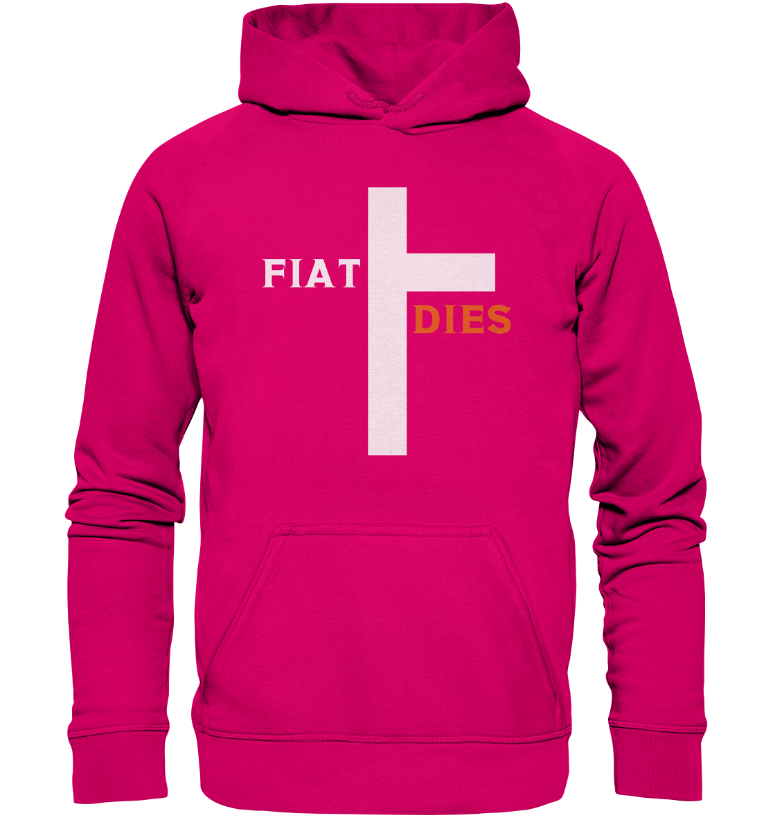 FIAT DIES (weiss / orange) - Ladies Collection - Basic Unisex Hoodie
