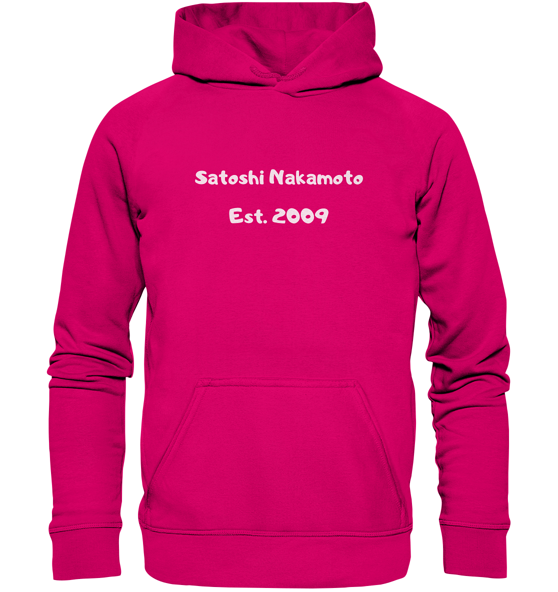 Satoshi Nakamoto Est. 2009 (Signatur pur) - Basic Unisex Hoodie