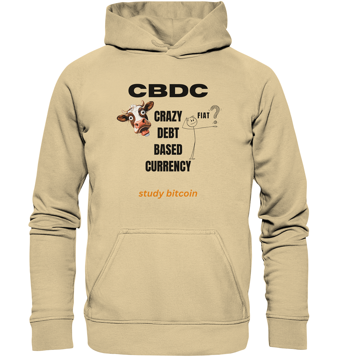 CBDC - CRAZY DEBT BASED CURRENCY - study bitcoin (Ladies Collection 21% Rabatt bis zum Halving 2024) - Basic Unisex Hoodie