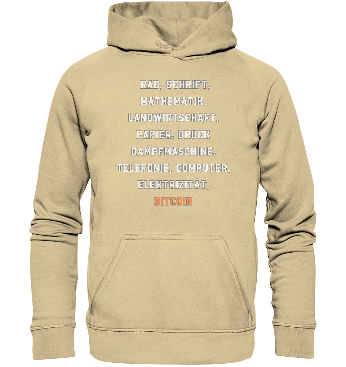 Erfindungen vom Rad bis zu BITCOIN - Basic Unisex Hoodie