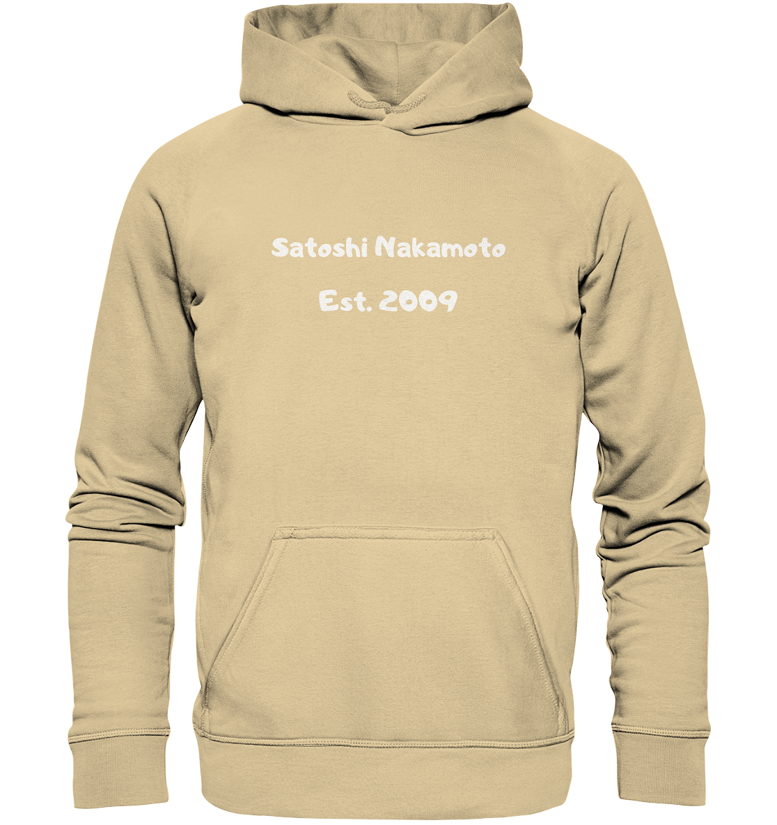 Satoshi Nakamoto Est. 2009 (Signatur pur) - Basic Unisex Hoodie