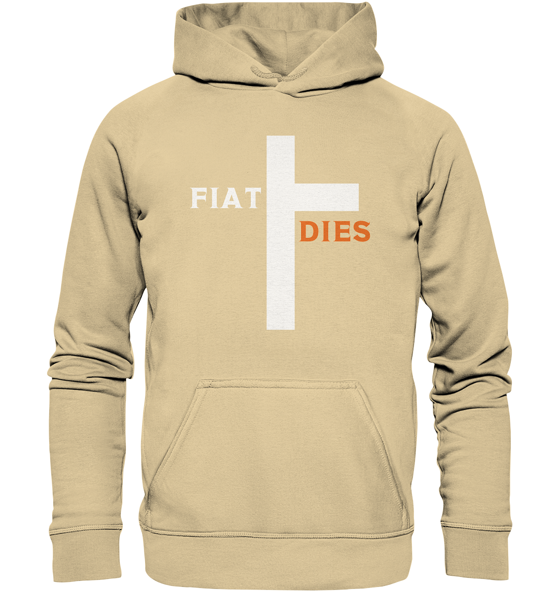 FIAT DIES (weiss / orange) - Ladies Collection - Basic Unisex Hoodie