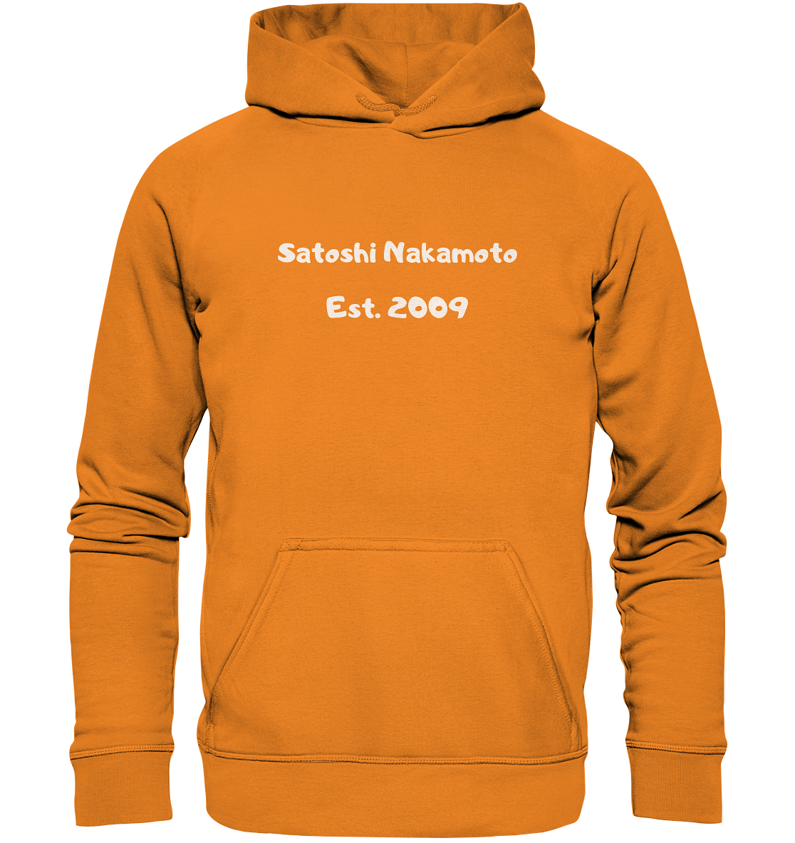 Satoshi Nakamoto Est. 2009 (Signatur pur) - Basic Unisex Hoodie