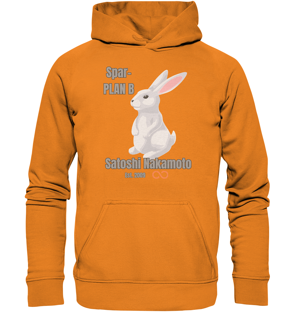 Spar-PLAN B SATOSHI NAKAMOTO Est. 2009 (unendlich) - LADIES COLLECTION 21% automat. Rabatt bis zum Halving 2024  - Basic Unisex Hoodie