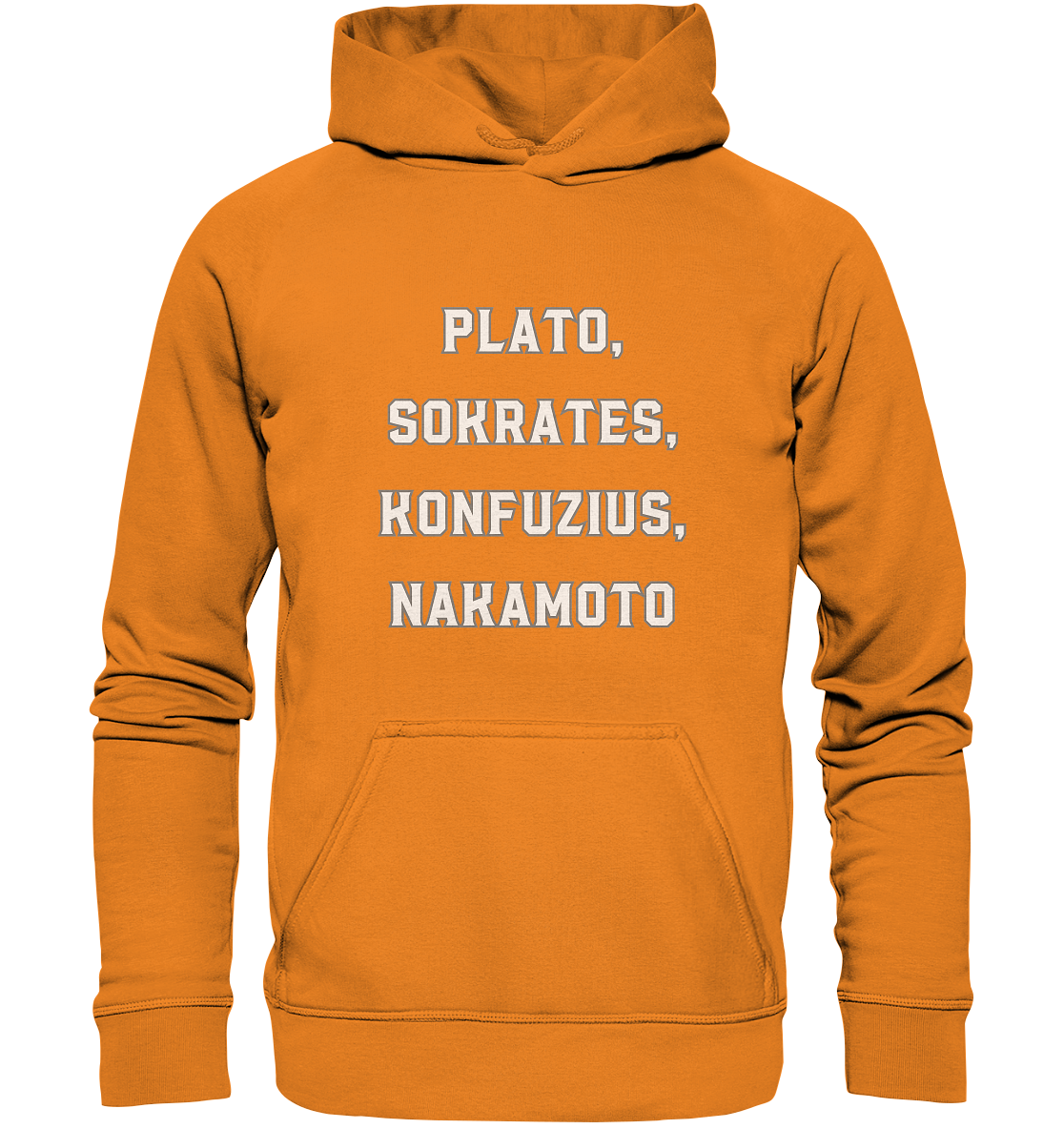 PLATO, SOKRATES, KONFUZIUS, NAKAMOTO  - Basic Unisex Hoodie