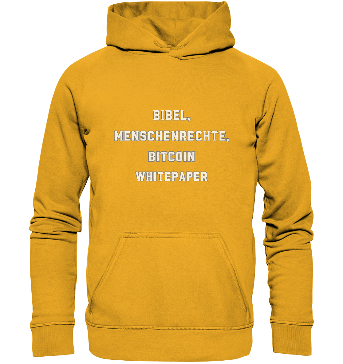 BIBEL, MENSCHENRECHTE, BITCOIN WHITEPAPER - Basic Unisex Hoodie