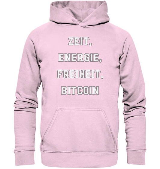 ZEIT, ENERGIE, FREIHEIT, BITCOIN - Basic Unisex Hoodie
