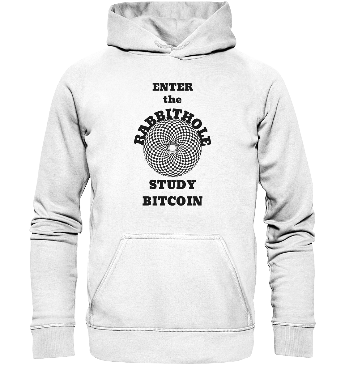 ENTER the RABBITHOLE - STUDY BITCOIN # Ladies Collection 21% Rabatt bis zum Halving 2024  - Basic Unisex Hoodie