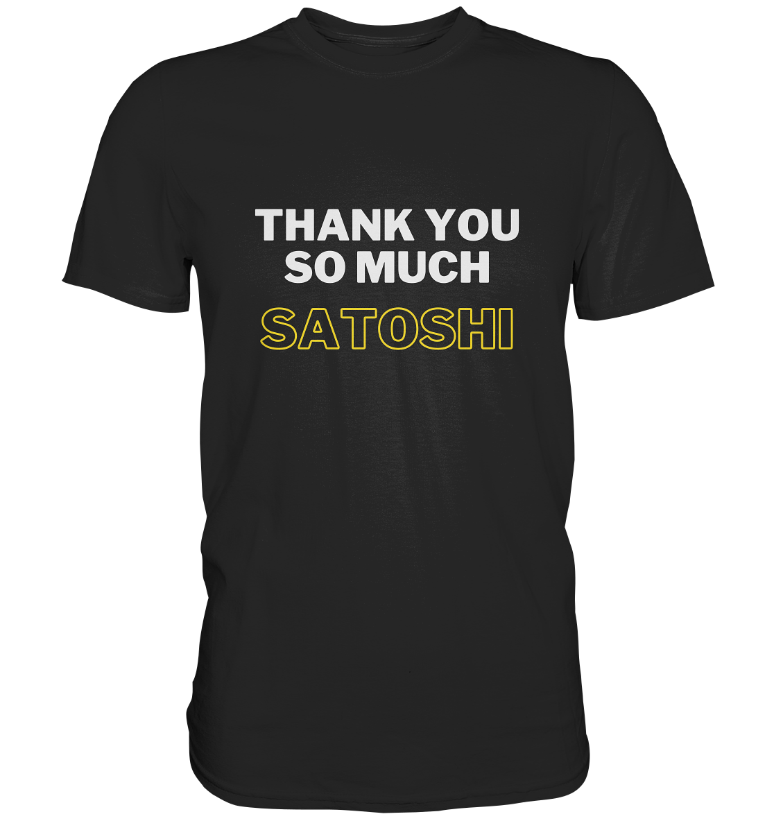 THANK YOU SO MUCH SATOSHI (weiss / gelb)  - Classic Shirt