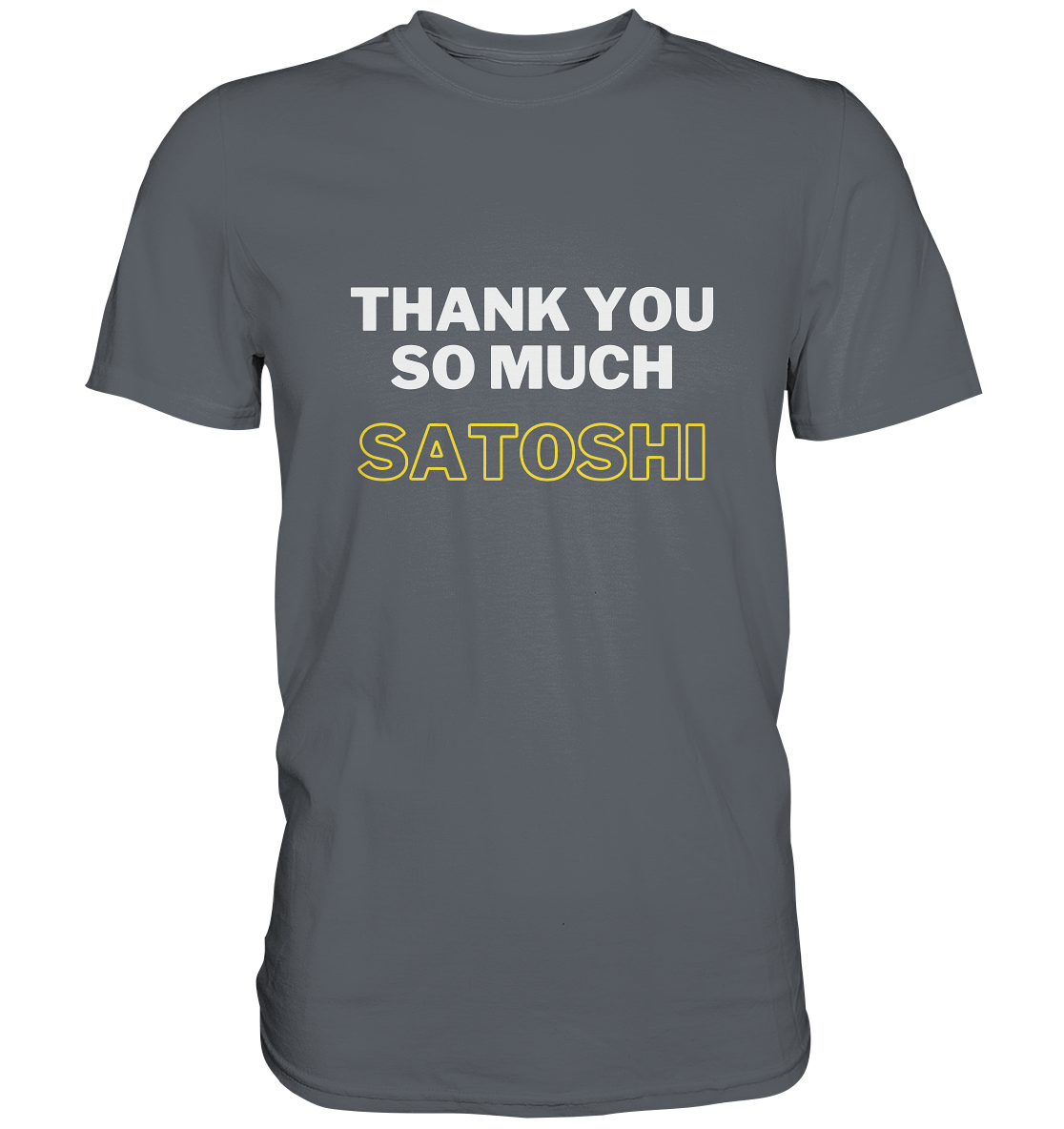 THANK YOU SO MUCH SATOSHI (weiss / gelb)  - Classic Shirt
