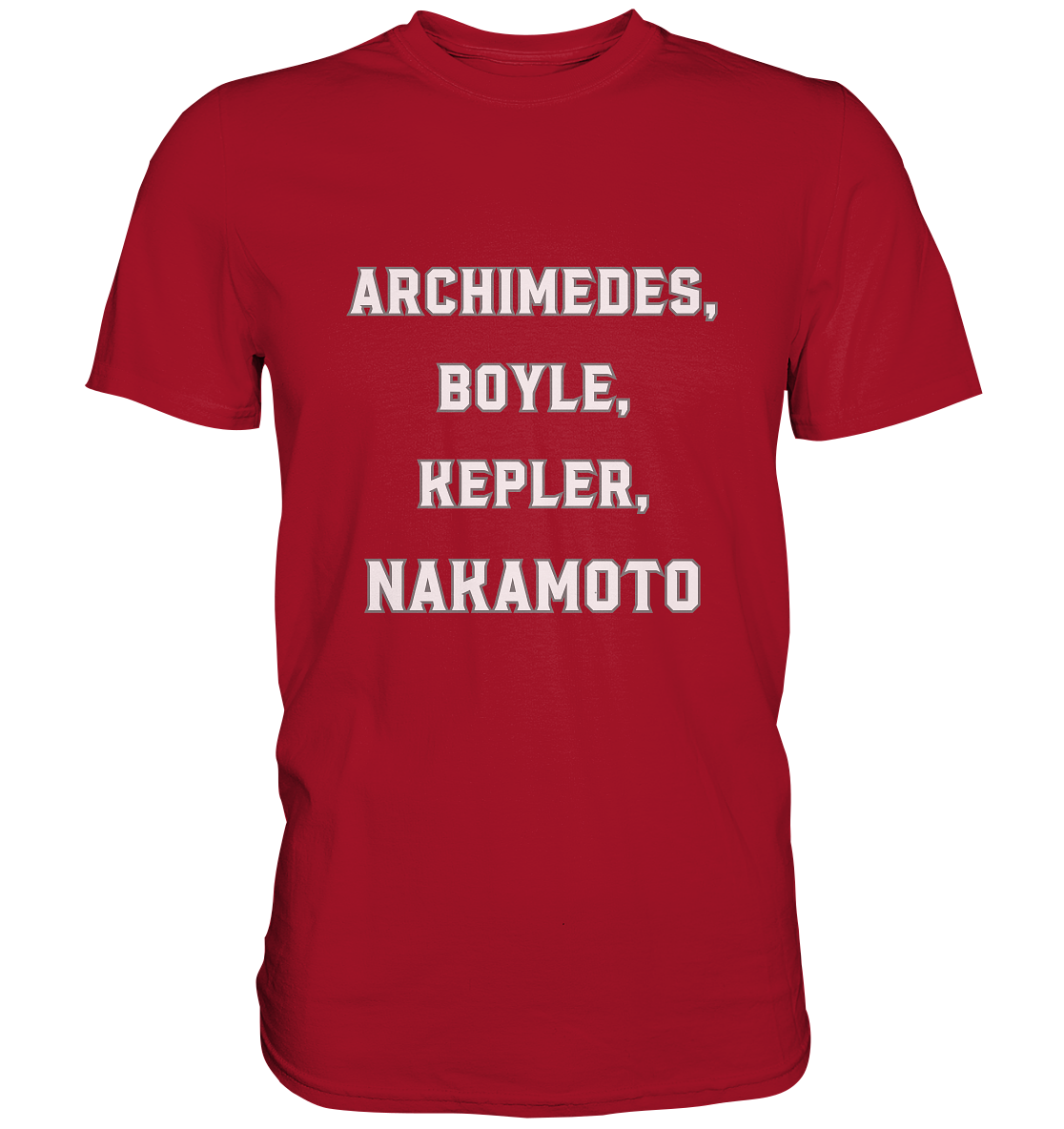 ARCHIMEDES, BOYLE, KEPLER, NAKAMOTO - Classic Shirt