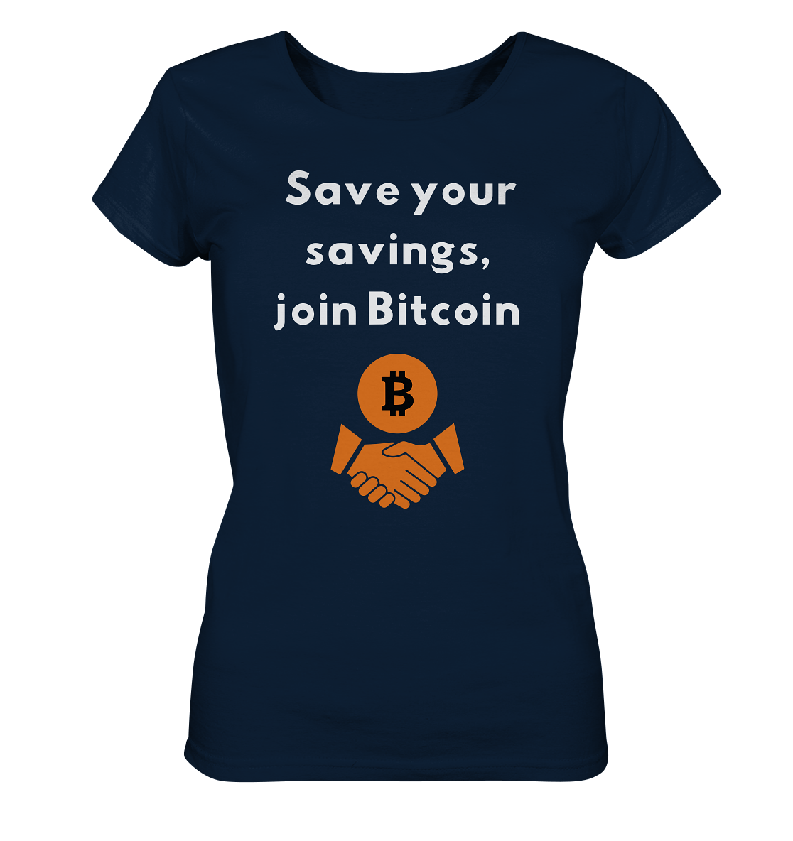 Save your savings join Bitcoin (Ladies Collection 21% Rabatt bis zum Halving 2024) - Ladies Organic Basic Shirt