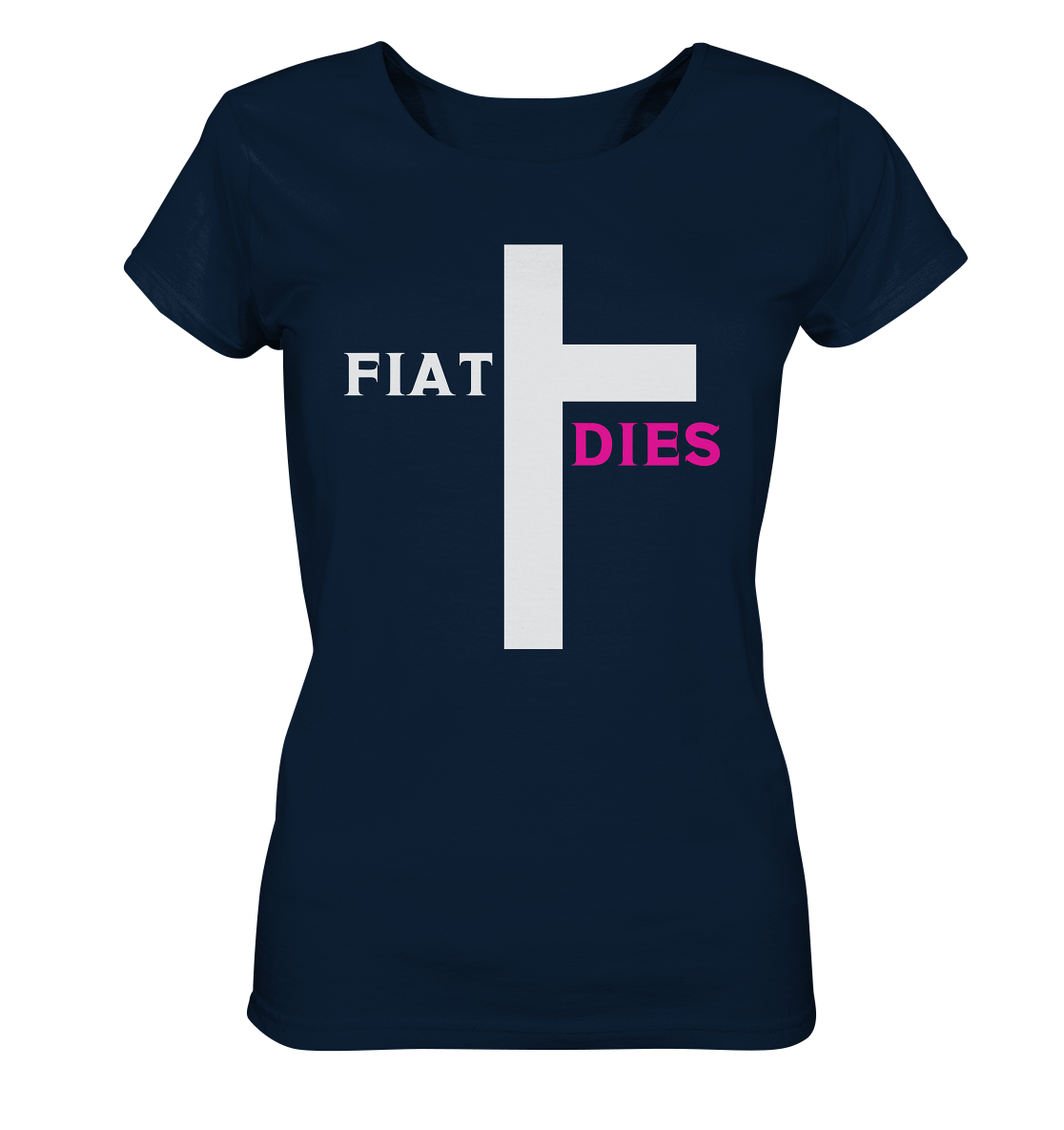 FIAT DIES (weiss / pink) - Ladies Collection  - Ladies Organic Basic Shirt