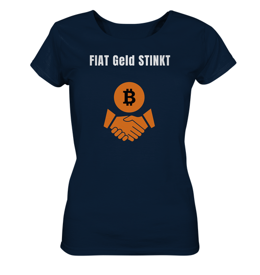 FIAT Geld STINKT (Ladies Collection 21% Rabatt bis zum Halving 2024) - Ladies Organic Basic Shirt