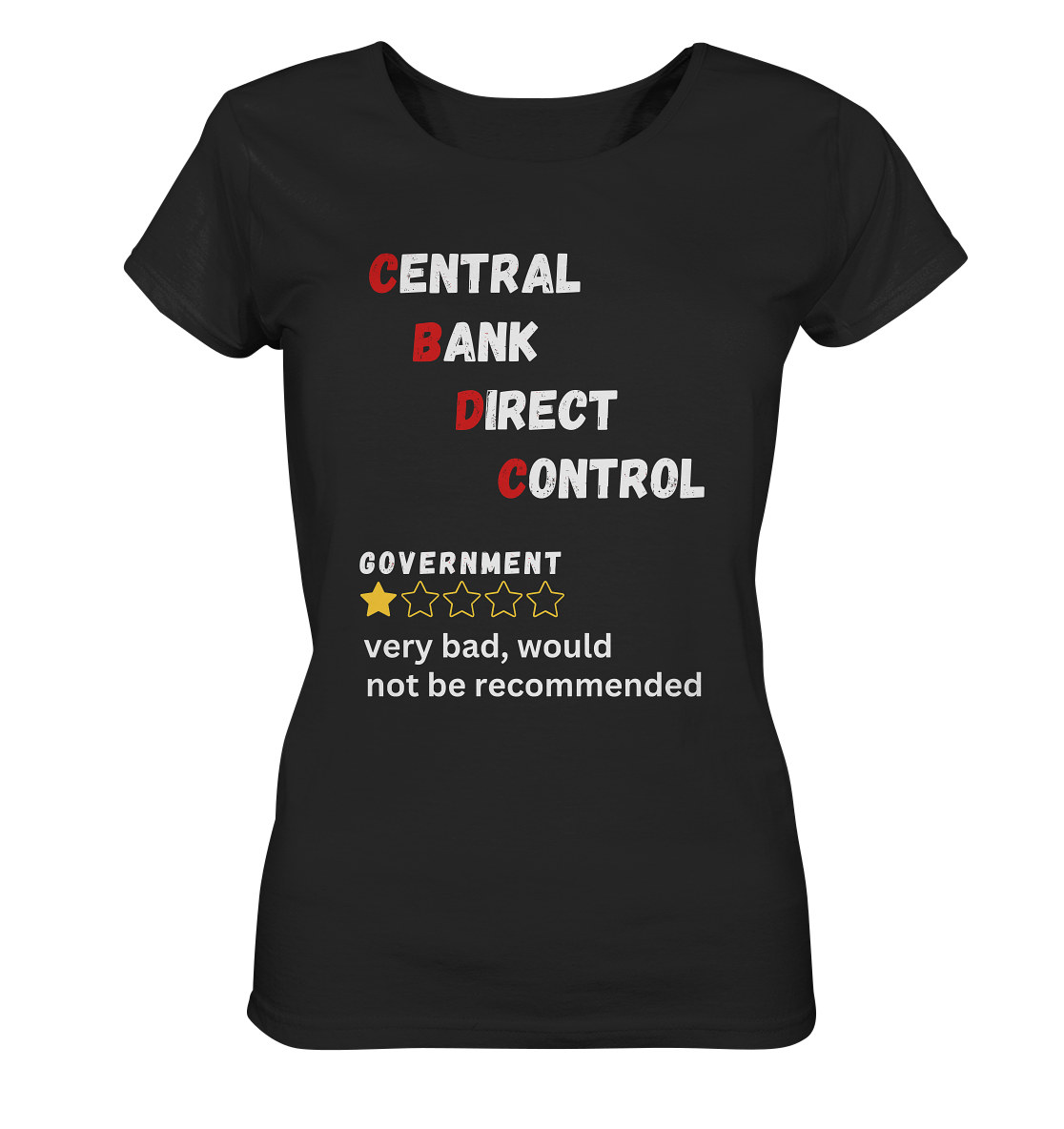 CENTRAL BANK DIRECT CONTROL - Government... not be recommended (Ladies Collection 21% Rabatt bis zum Halving 2024)  - Ladies Organic Basic Shirt