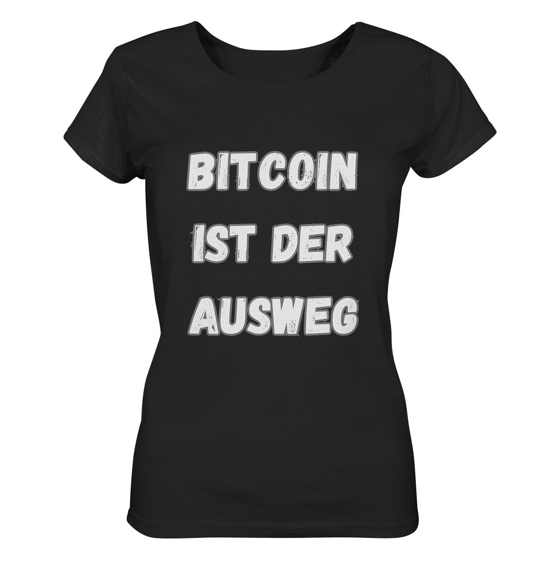 BITCOIN IST DER AUSWEG - LADIES COLLECTION 21% automat. Rabatt bis zum Halving 2024  - Ladies Organic Basic Shirt