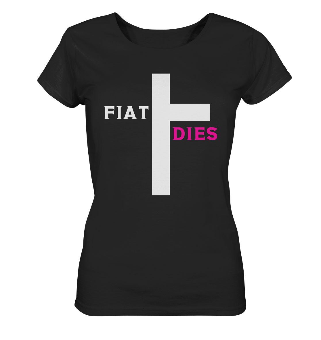 FIAT DIES (weiss / pink) - Ladies Collection  - Ladies Organic Basic Shirt