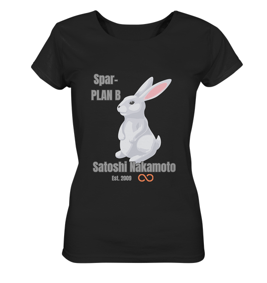 Spar-PLAN B SATOSHI NAKAMOTO Est. 2009 (unendlich) - LADIES COLLECTION 21% automat. Rabatt bis zum Halving 2024  - Ladies Organic Basic Shirt