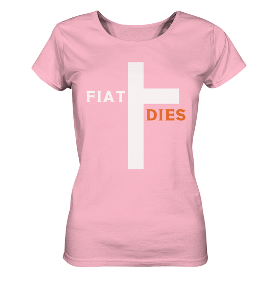 FIAT DIES (weiss / orange) - Ladies Collection - Ladies Organic Basic Shirt