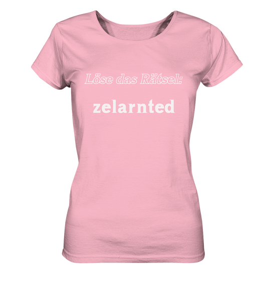LÖSE DAS RÄTSEL - zelarnted  (Ladies)  - Ladies Organic Basic Shirt
