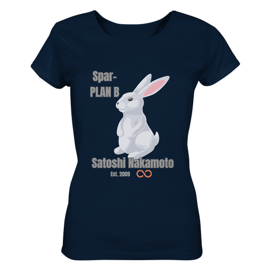 Spar-PLAN B SATOSHI NAKAMOTO Est. 2009 (unendlich) - LADIES COLLECTION 21% automat. Rabatt bis zum Halving 2024  - Ladies Organic Shirt