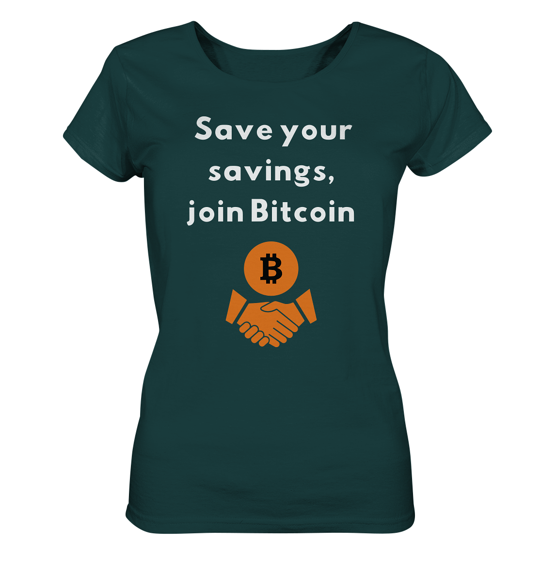 Save your savings join Bitcoin (Ladies Collection 21% Rabatt bis zum Halving 2024) - Ladies Organic Shirt