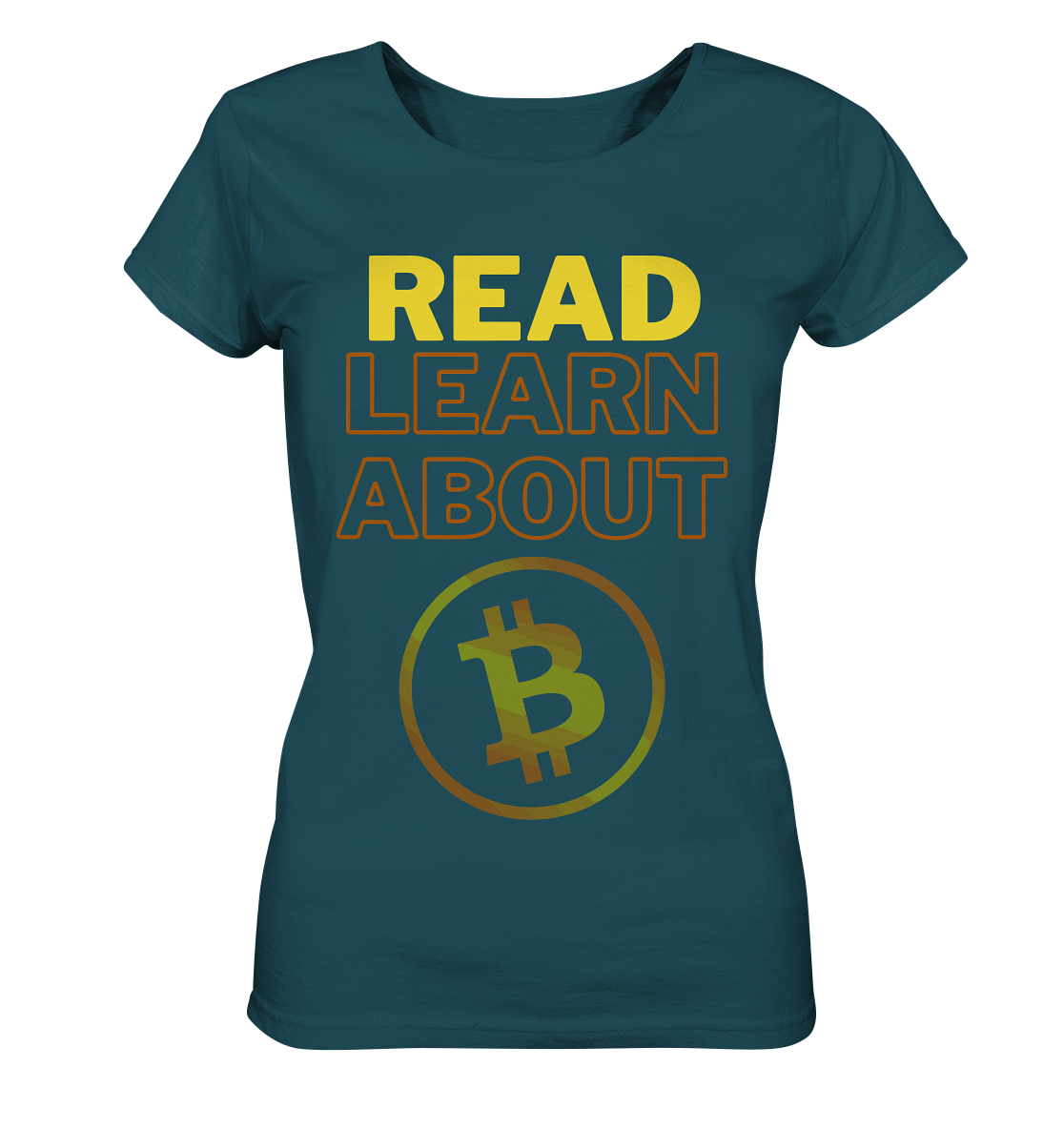 READ - LEARN ABOUT BITCOIN - Ladies Collection - Ladies Organic Shirt