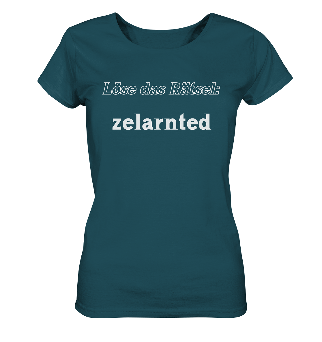 LÖSE DAS RÄTSEL - zelarnted  (Ladies)  - Ladies Organic Shirt