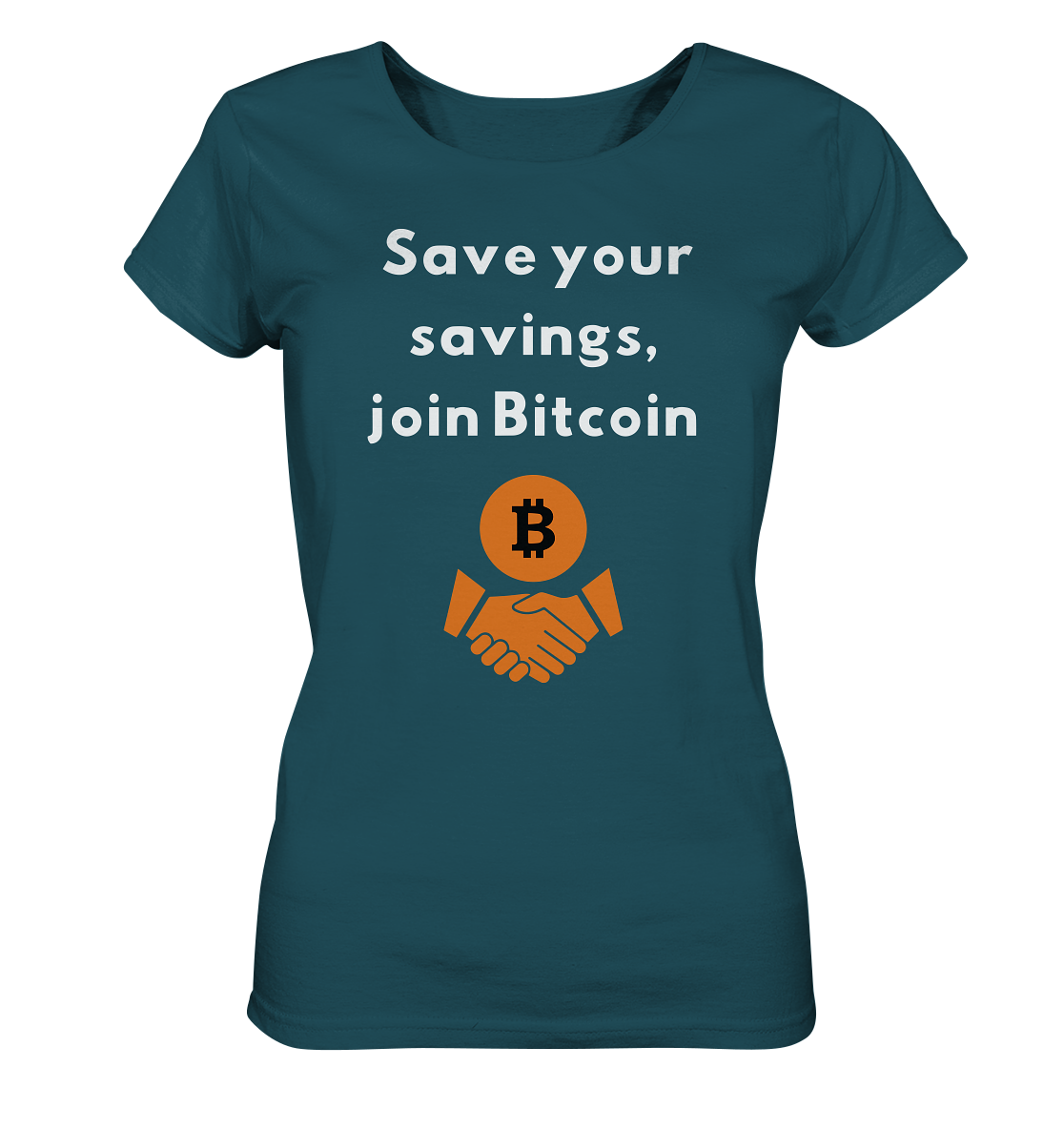 Save your savings join Bitcoin (Ladies Collection 21% Rabatt bis zum Halving 2024) - Ladies Organic Shirt