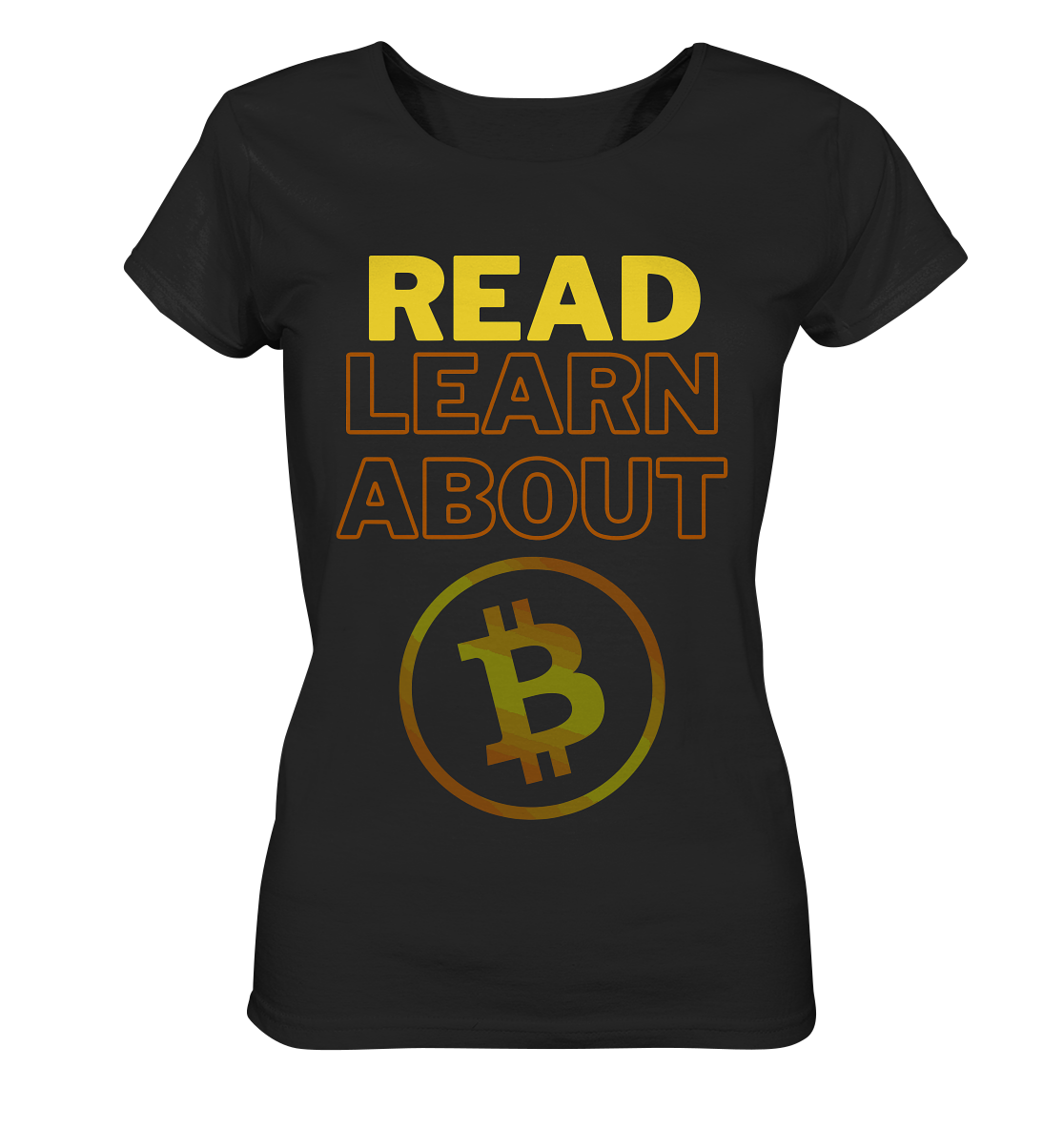 READ - LEARN ABOUT BITCOIN - Ladies Collection - Ladies Organic Shirt