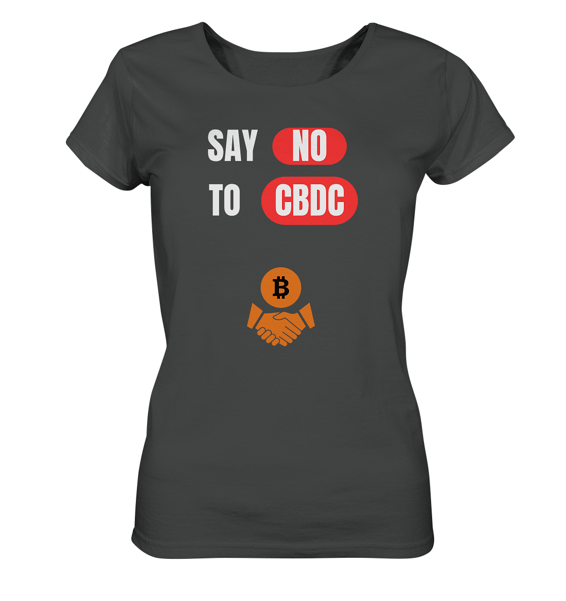 SAY NO TO CBDC - Variante (Ladies Collection 21% Rabatt bis zum Halving 2024)  - Ladies Organic Shirt
