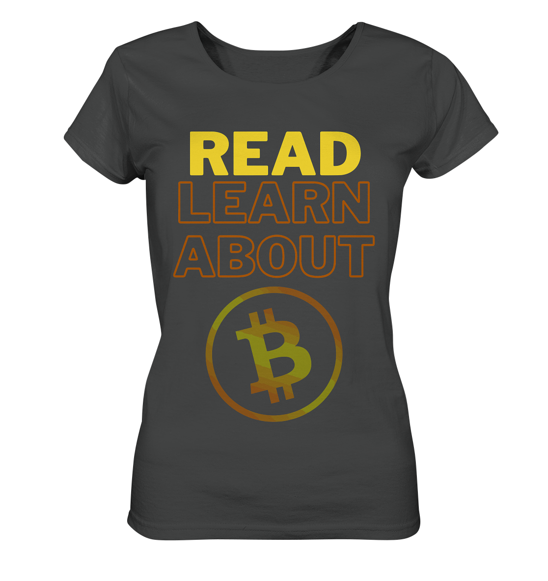 READ - LEARN ABOUT BITCOIN - Ladies Collection - Ladies Organic Shirt