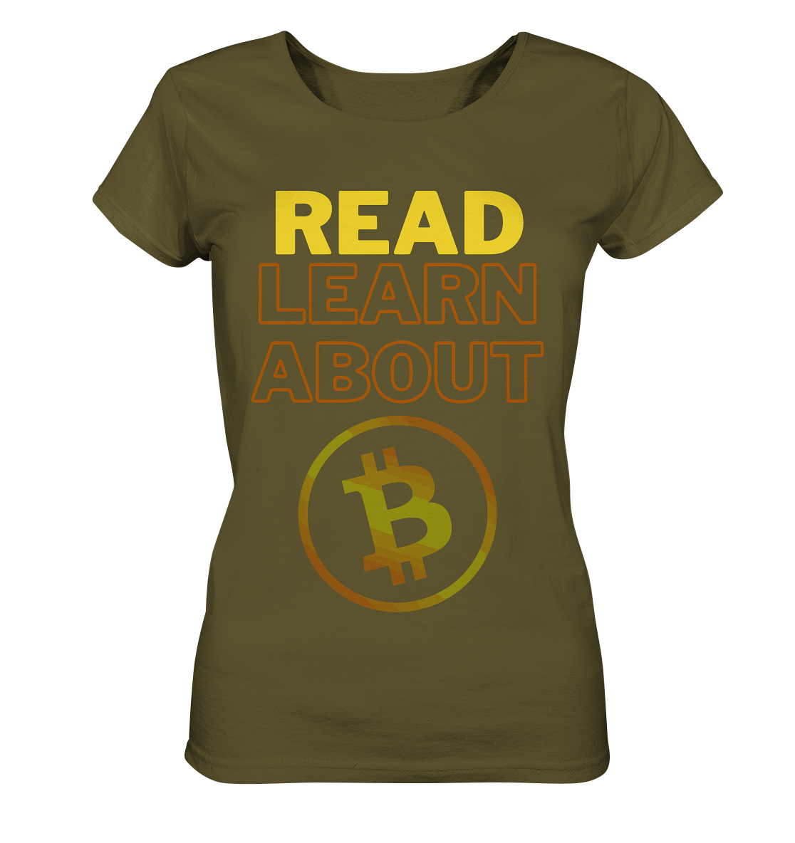 READ - LEARN ABOUT BITCOIN - Ladies Collection - Ladies Organic Shirt