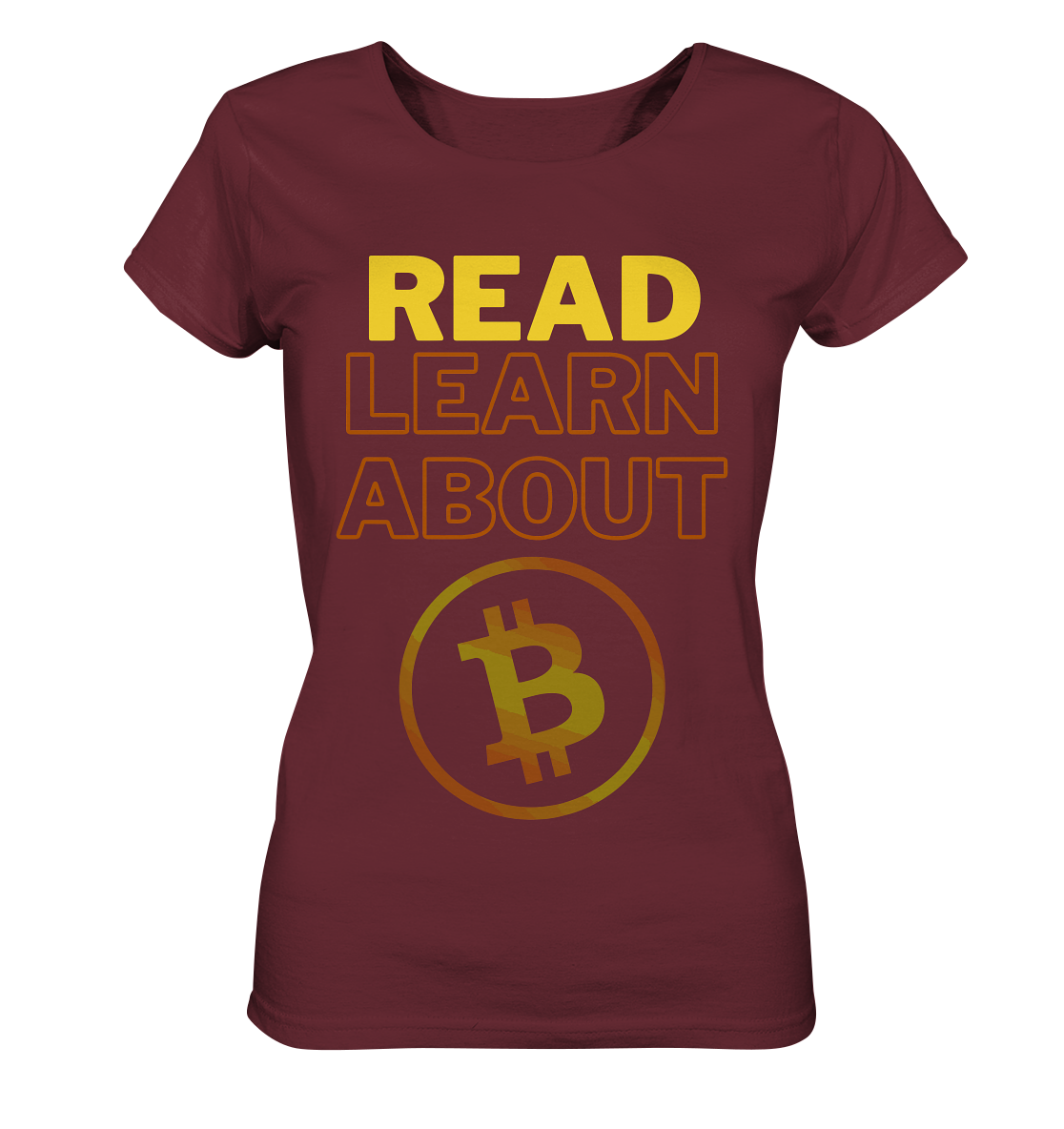 READ - LEARN ABOUT BITCOIN - Ladies Collection - Ladies Organic Shirt