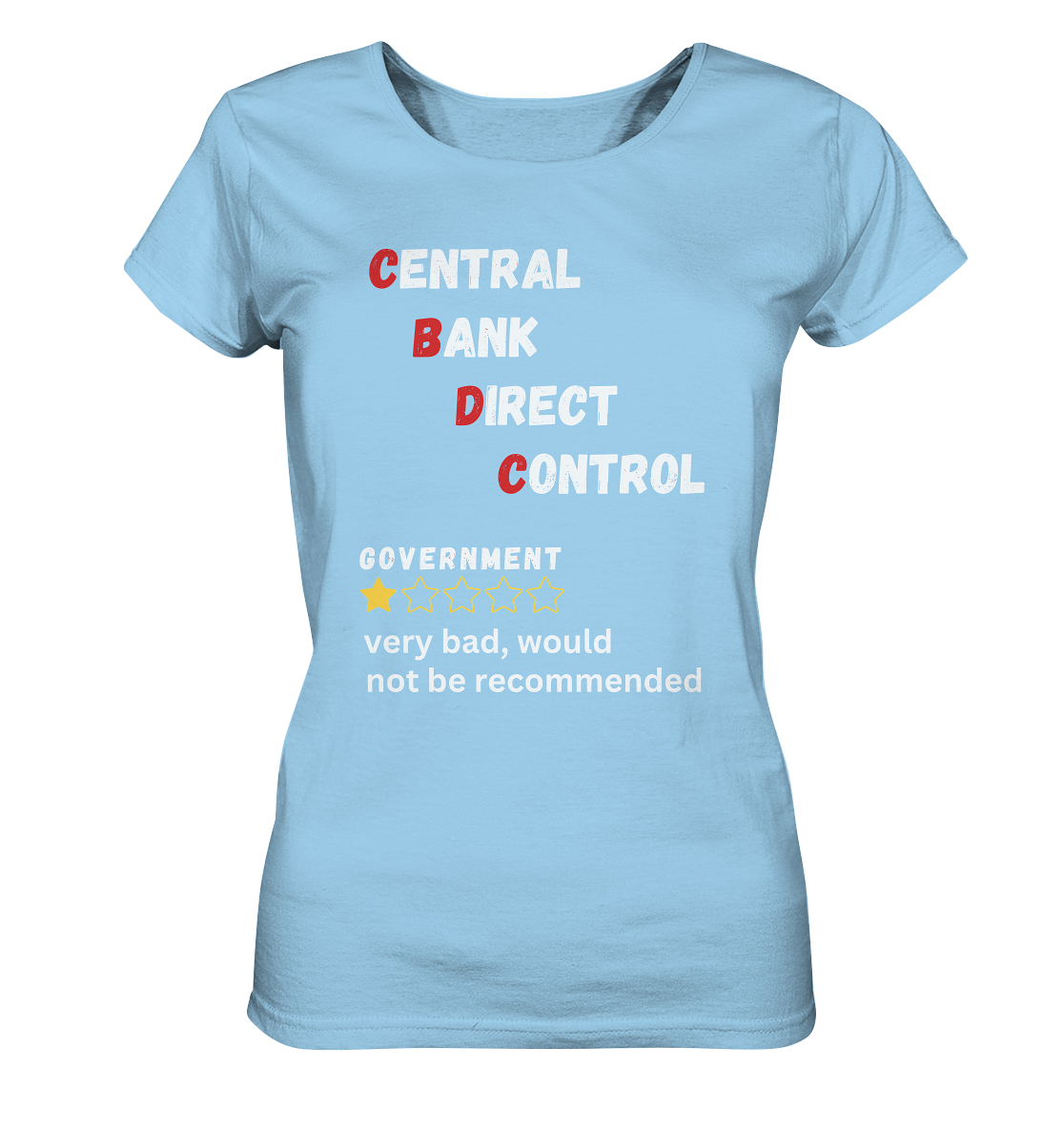 CENTRAL BANK DIRECT CONTROL - Government... not be recommended (Ladies Collection 21% Rabatt bis zum Halving 2024)  - Ladies Organic Shirt