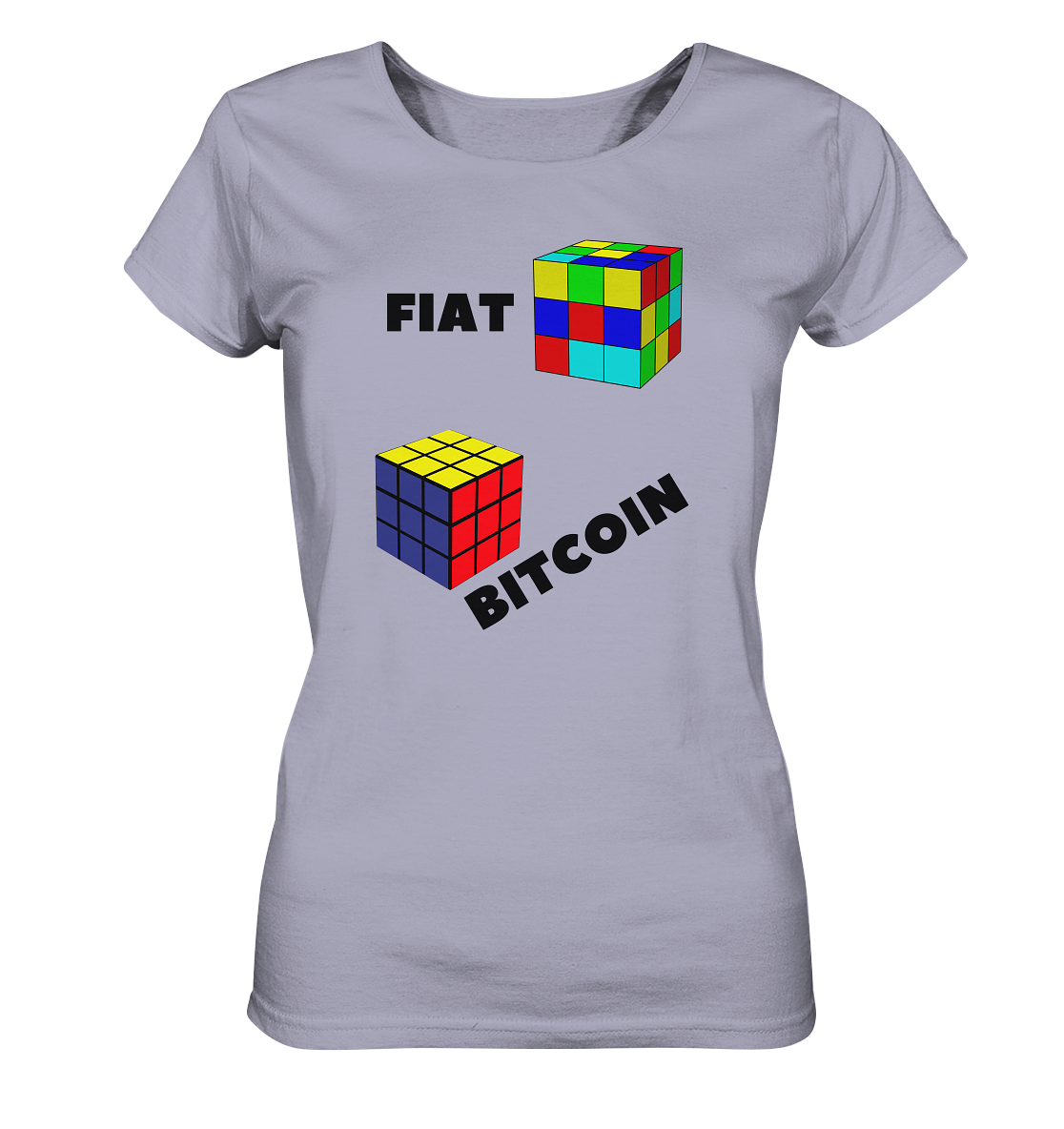 FIAT Cube Bitcoin Cube (Ladies Collection 21% Rabatt bis zum Halving 2024)   - Ladies Organic Shirt