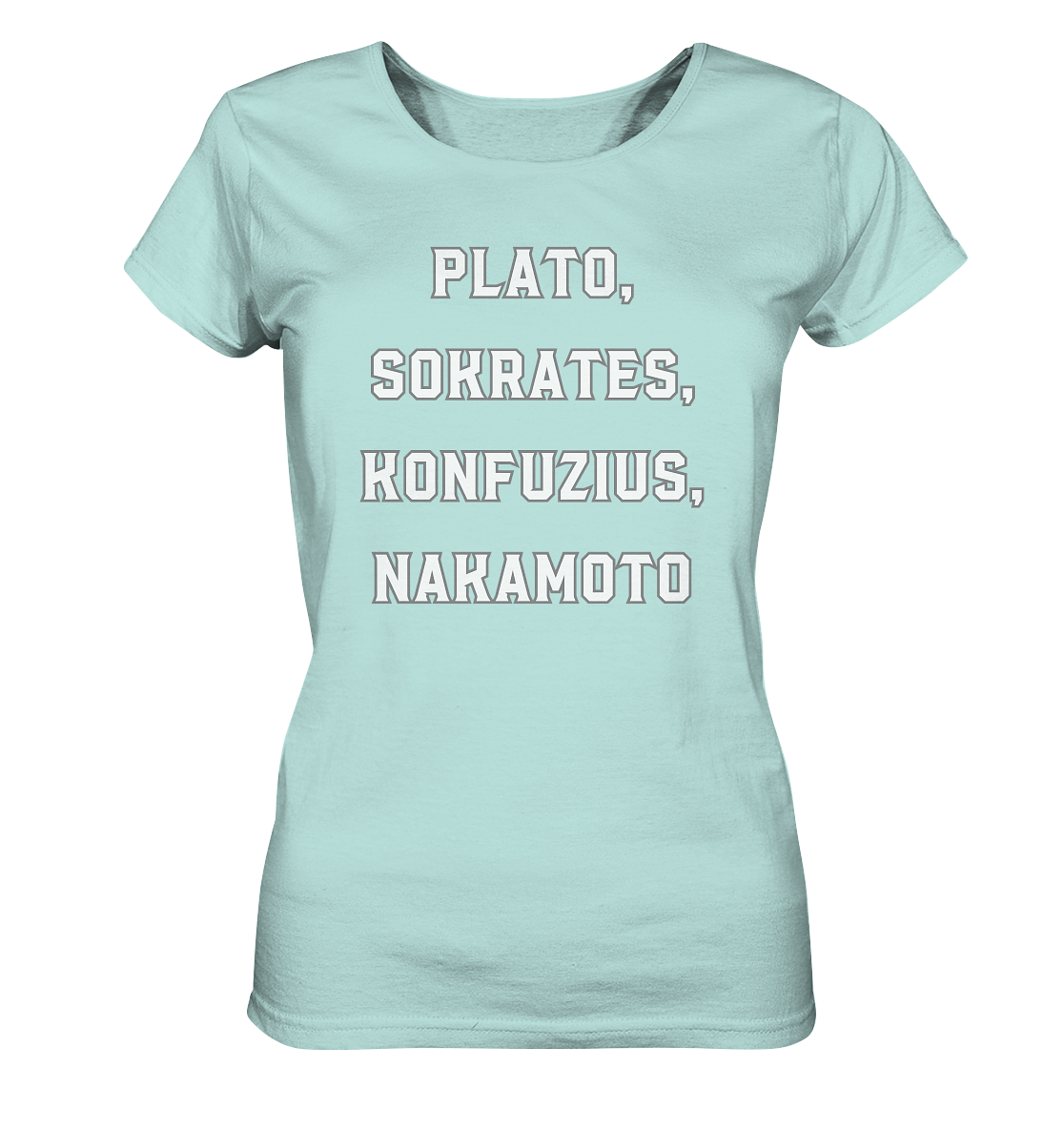 PLATO, SOKRATES, KONFUZIUS, NAKAMOTO - Ladies Collection - Ladies Organic Shirt