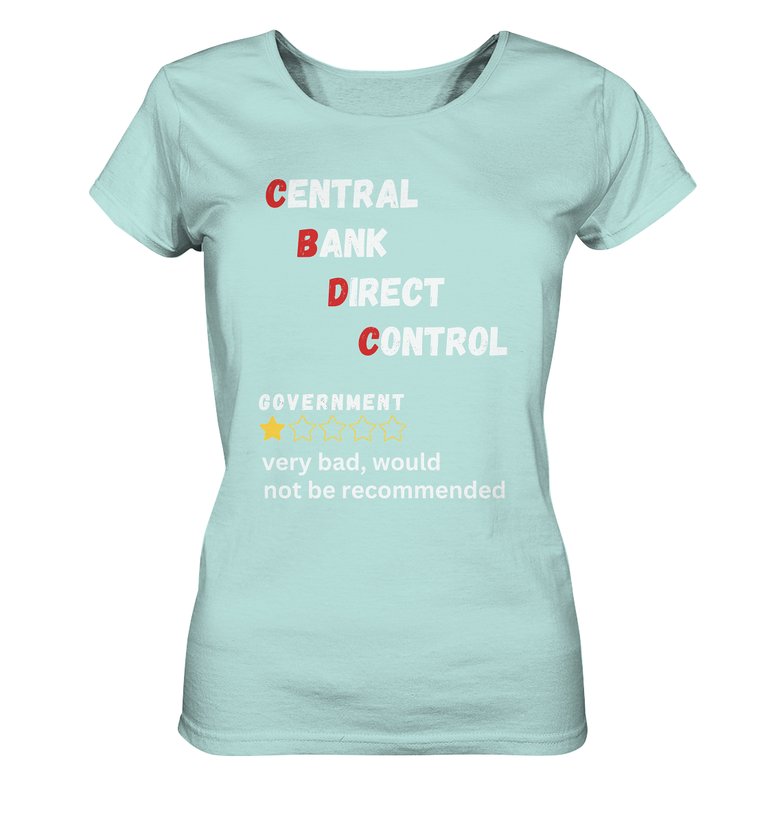 CENTRAL BANK DIRECT CONTROL - Government... not be recommended (Ladies Collection 21% Rabatt bis zum Halving 2024)  - Ladies Organic Shirt