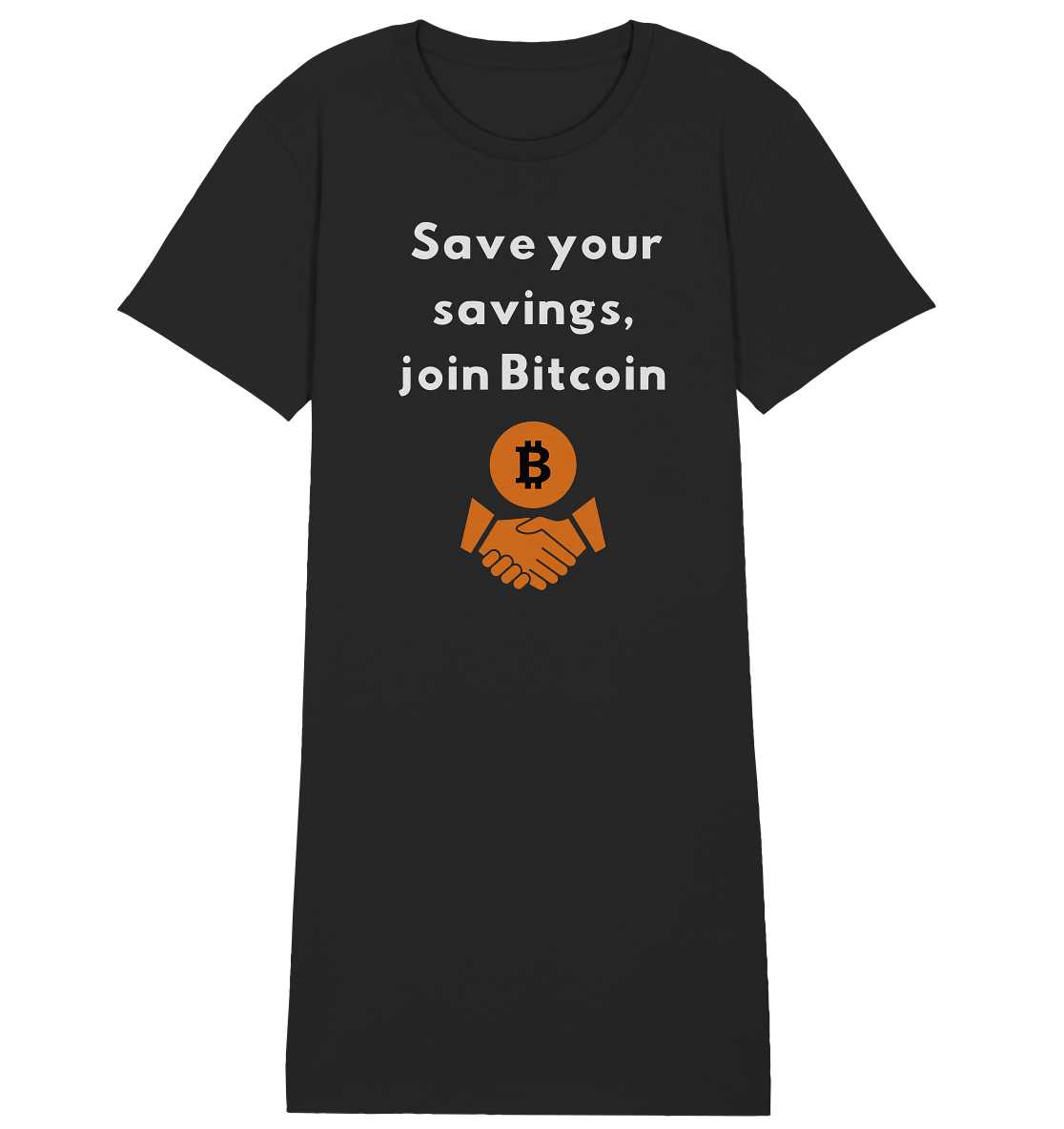 Save your savings join Bitcoin (Ladies Collection 21% Rabatt bis zum Halving 2024) - Ladies Organic Shirt Dress