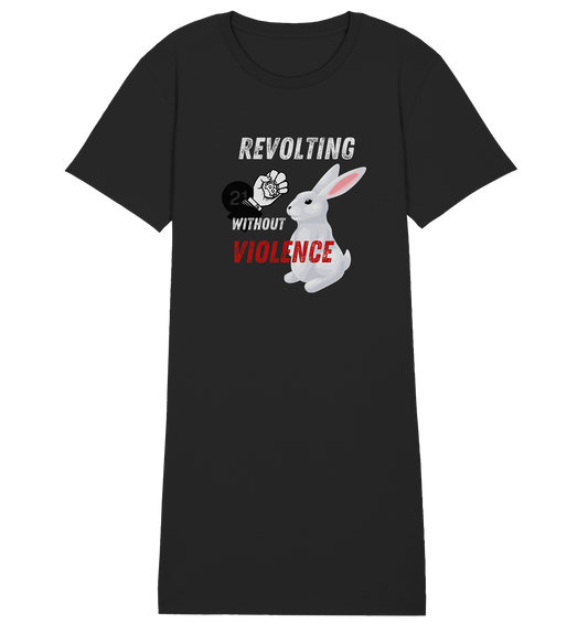 REVOLTING WITHOUT VIOLENCE - LADIES COLLECTION 21% automat. Rabatt bis zum Halving 2024  - Ladies Organic Shirt Dress