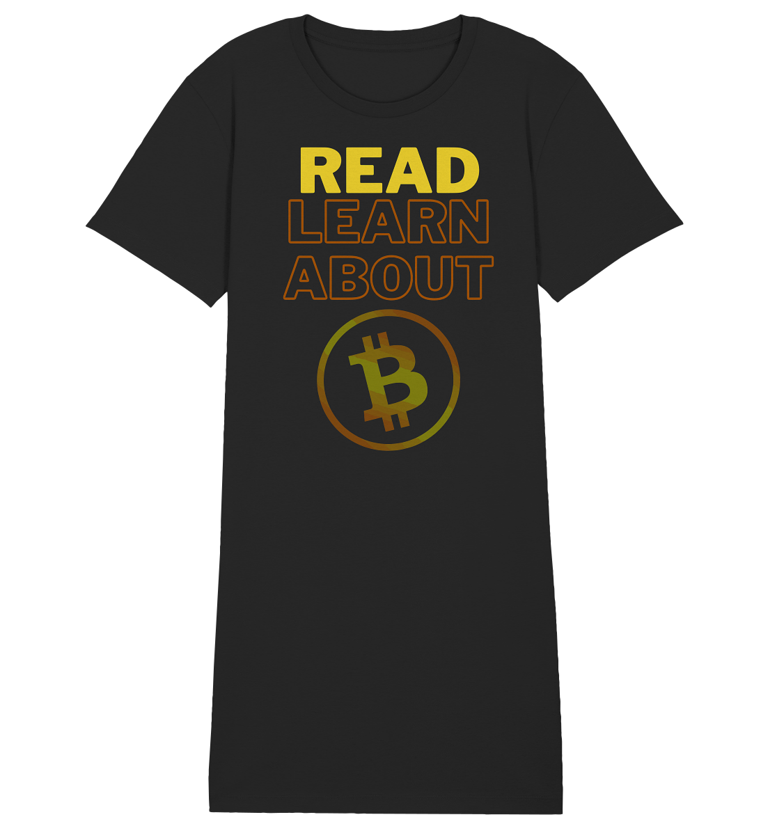 READ - LEARN ABOUT BITCOIN - Ladies Collection - Ladies Organic Shirt Dress